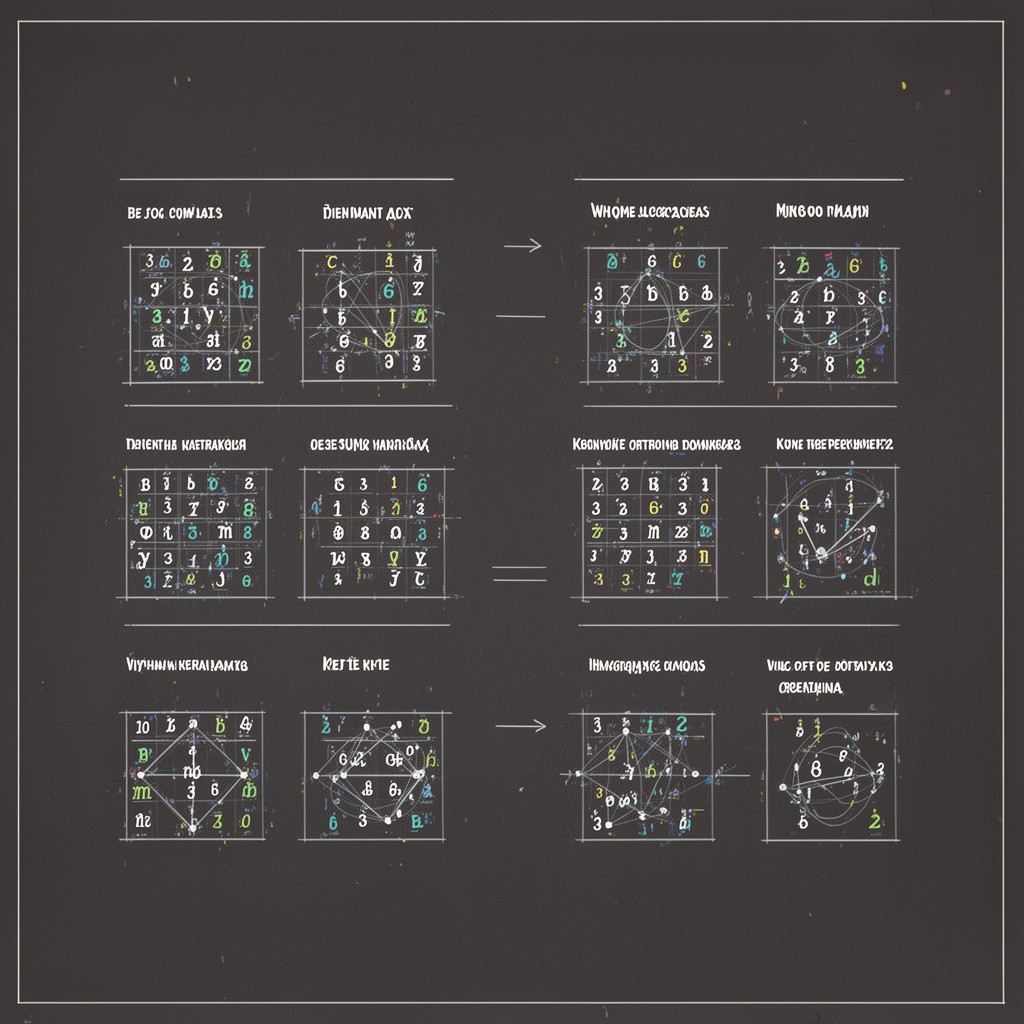 AI-generated illustration of Gell-Mann matrices