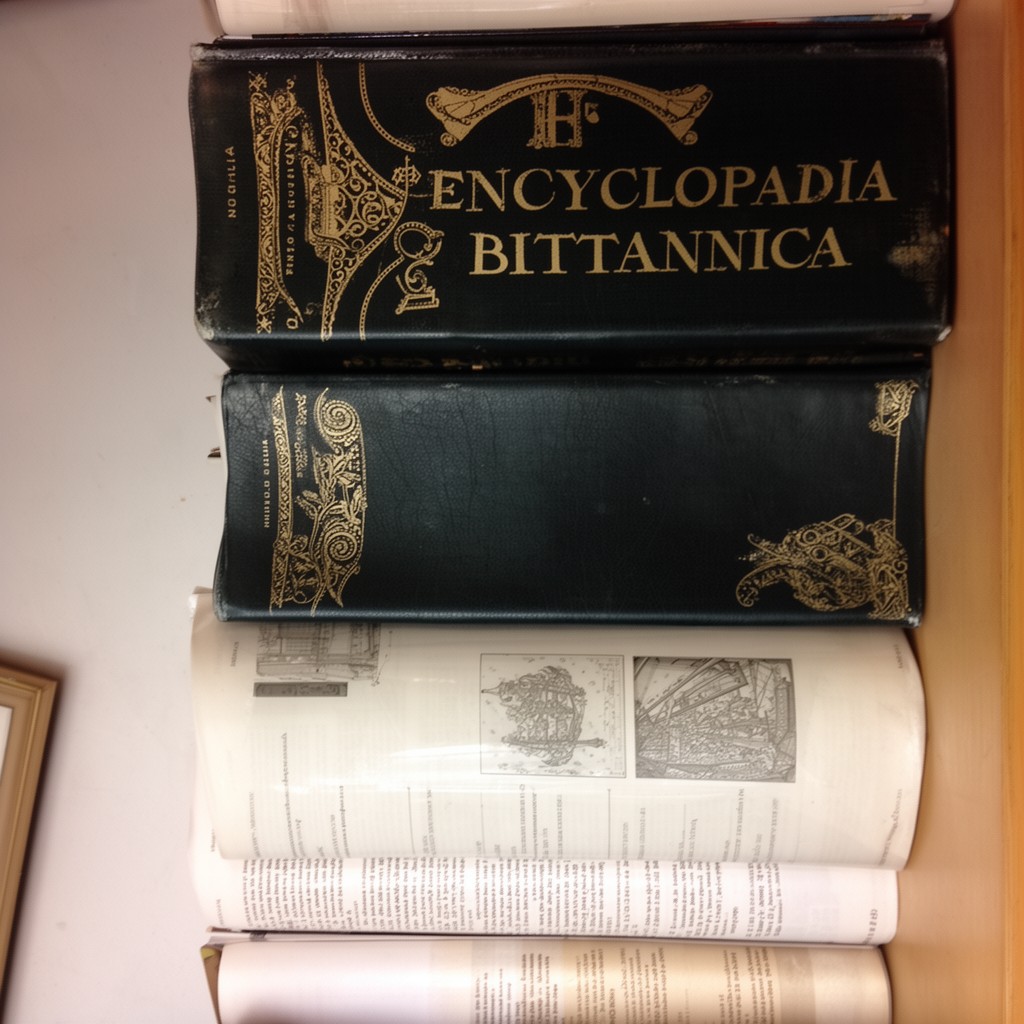 AI-generated illustration of Encyclopaedia Britannica