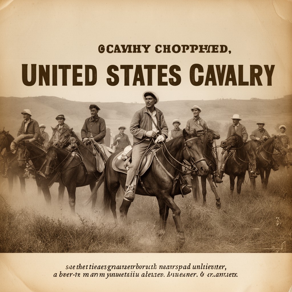 AI-generated illustration of United States Cavalry