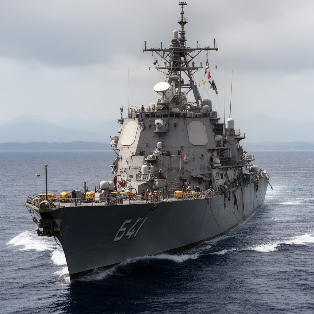 AI-generated illustration of Surface Forces, U.S. Pacific Fleet