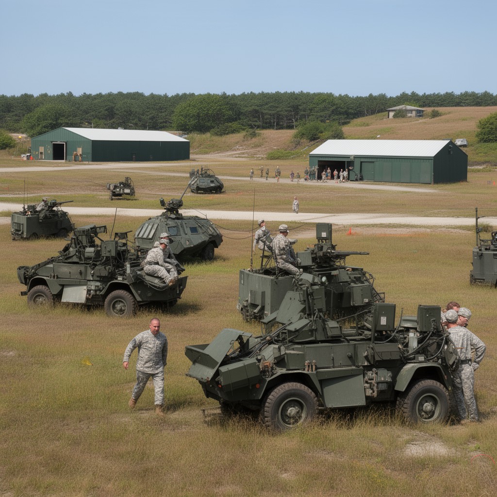 AI-generated illustration of Massachusetts Military Reservation