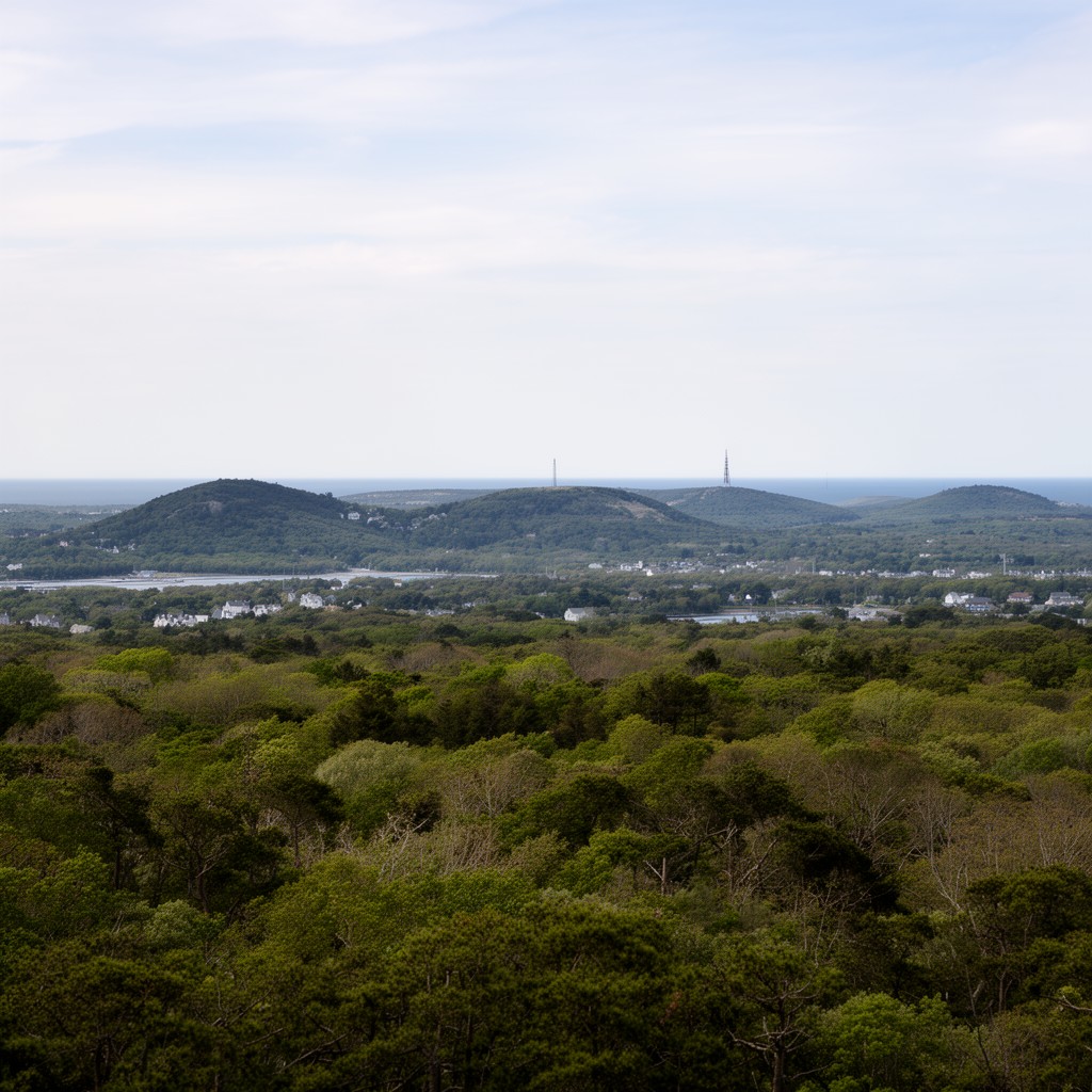 AI-generated illustration of Hills of Barnstable County, Massachusetts