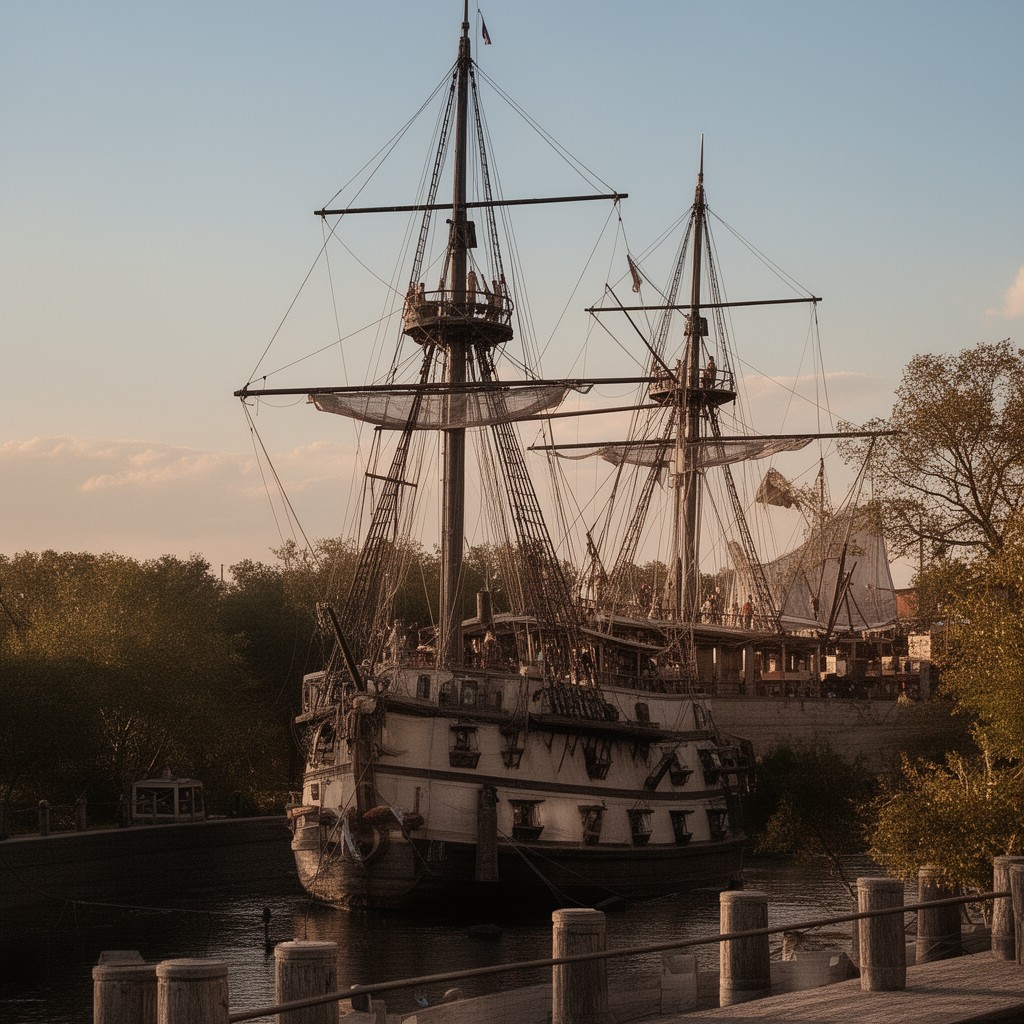AI-generated illustration of Mayflower