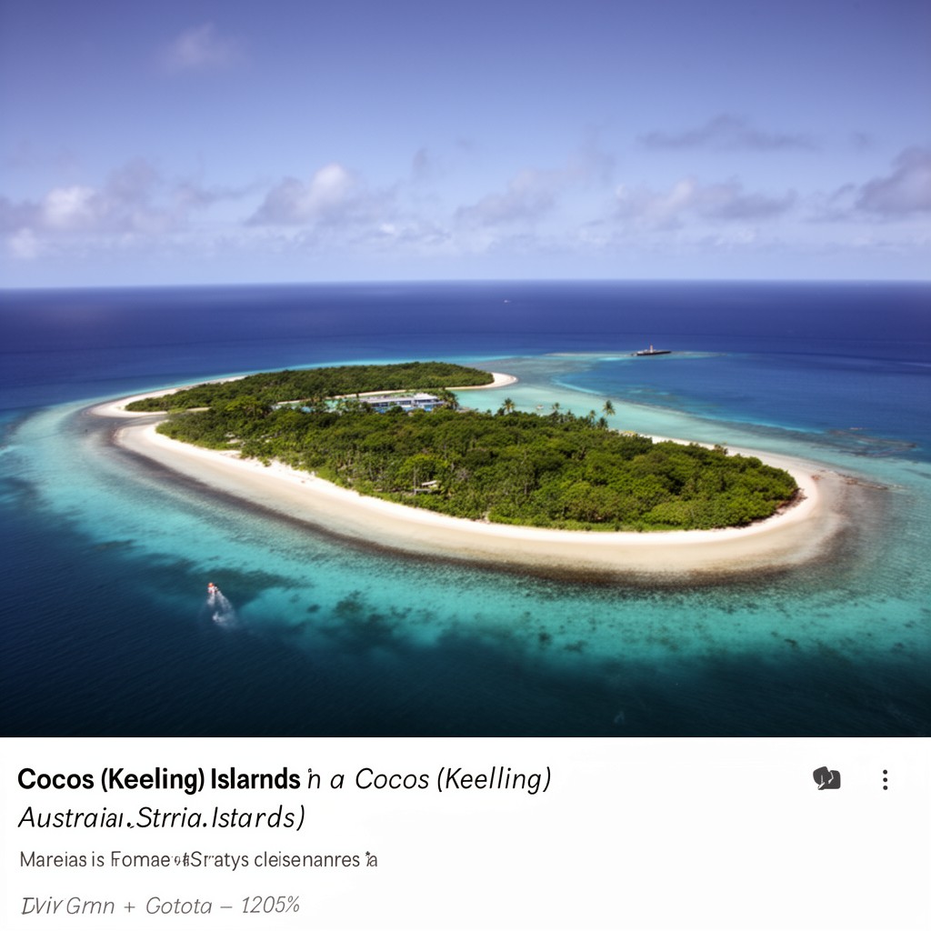 AI-generated illustration of Cocos (Keeling) Islands