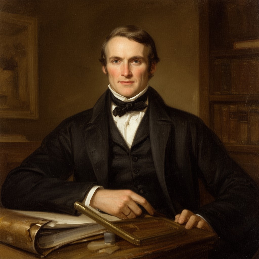 AI-generated illustration of Alexander J. Dallas
