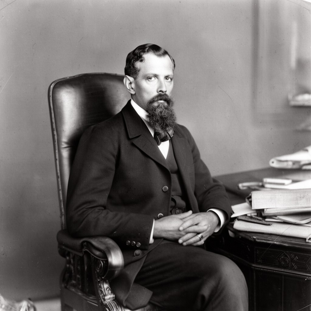 AI-generated illustration of Isaac Lankershim