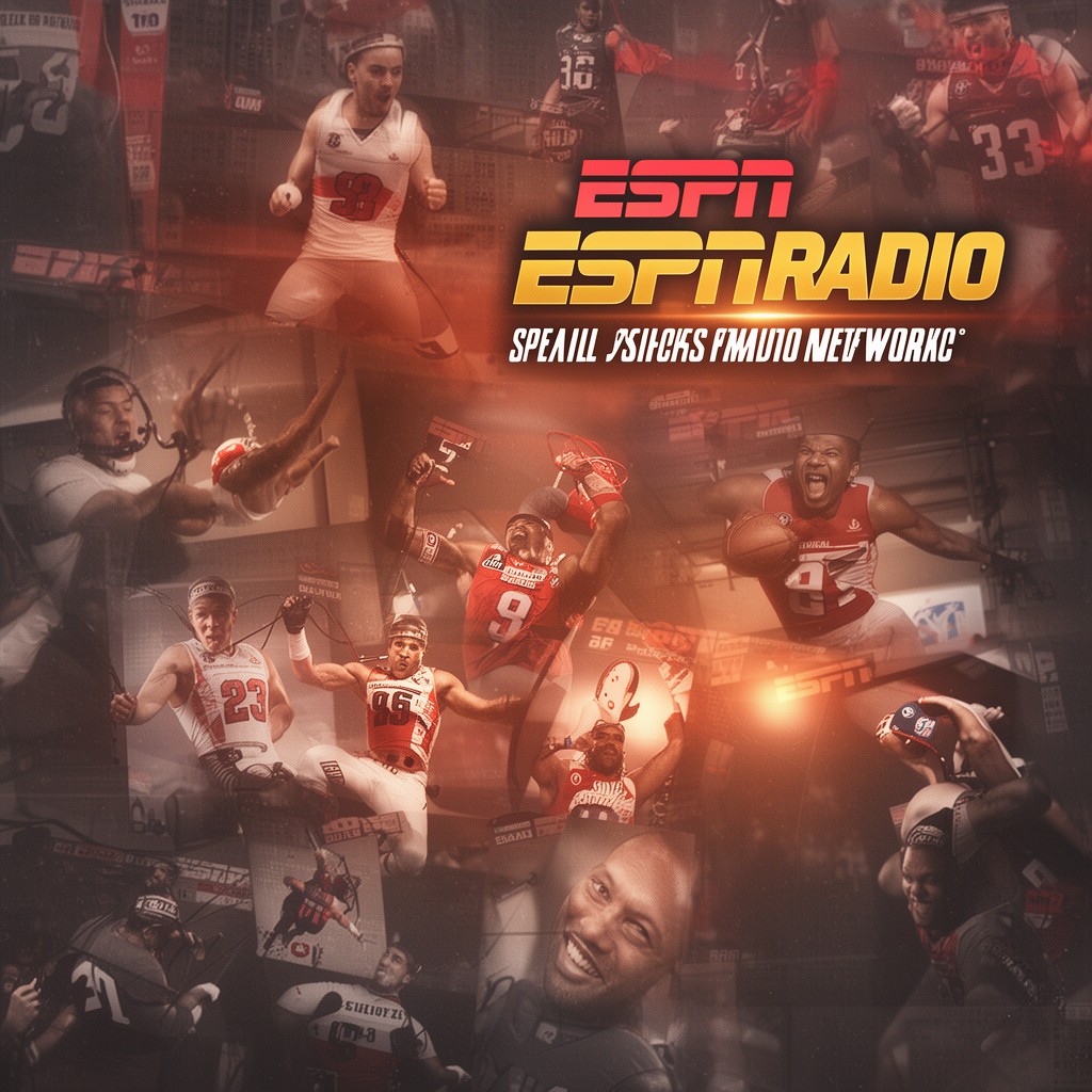 AI-generated illustration of ESPN Radio