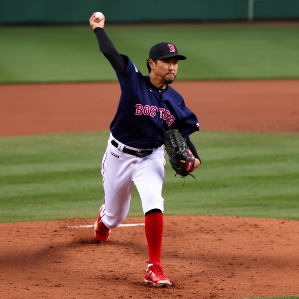 AI-generated illustration of Koji Uehara