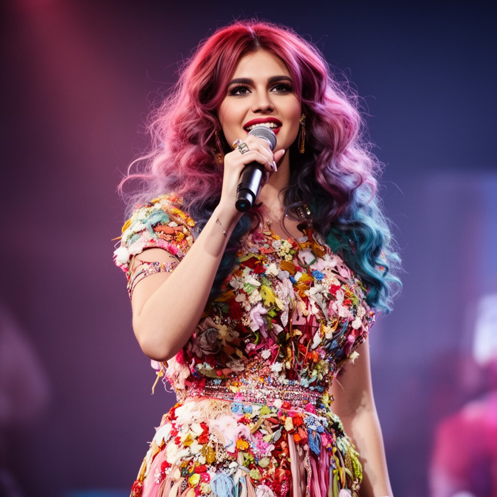 AI-generated illustration of Katy Perry