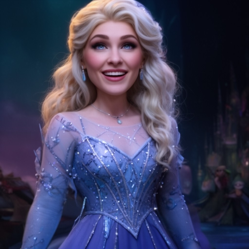 AI-generated illustration of Idina Menzel