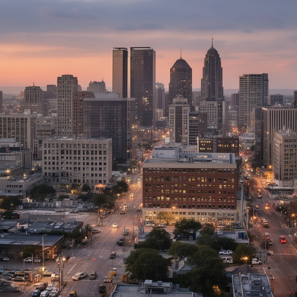AI-generated illustration of Oklahoma City, Oklahoma, United States