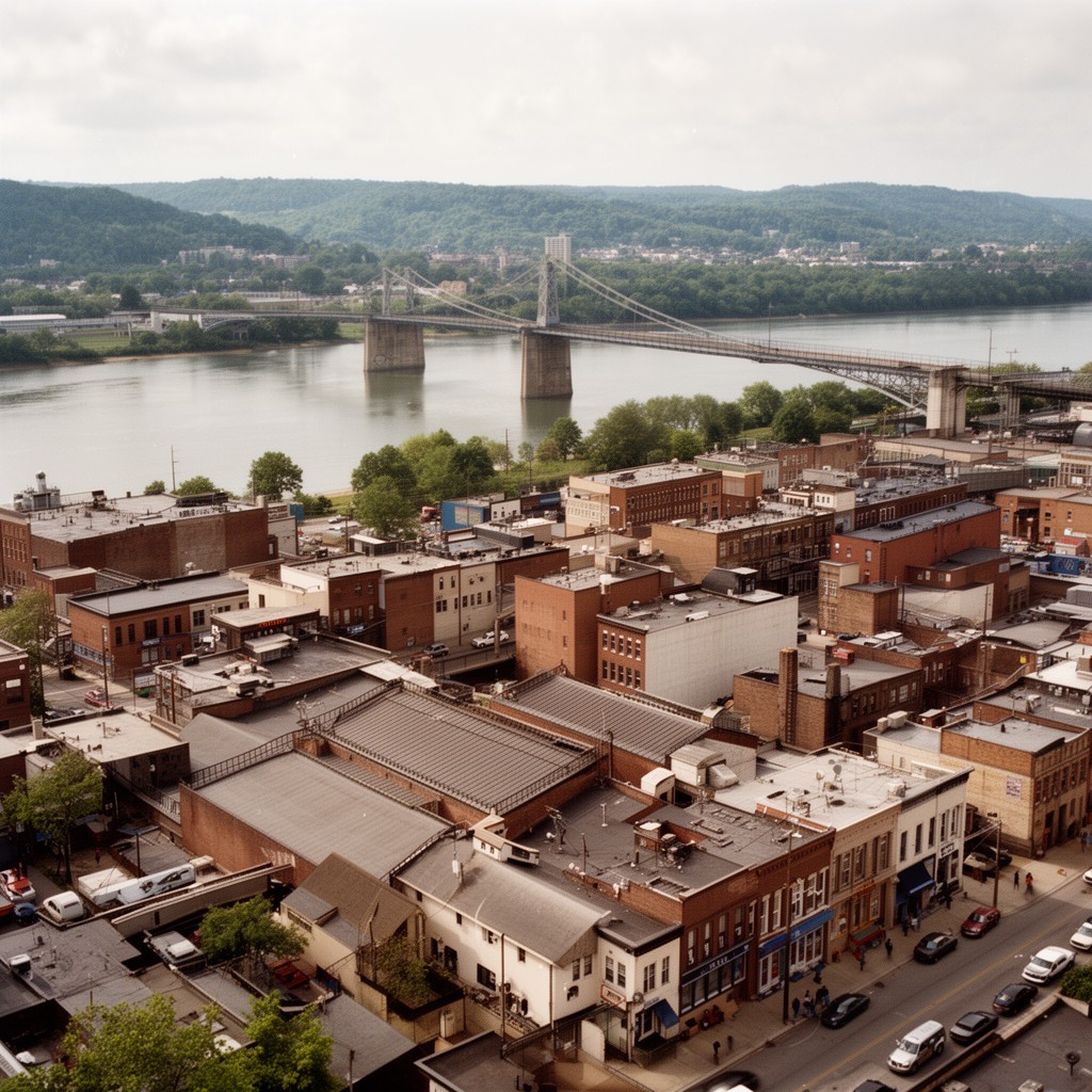 AI-generated illustration of Martins Ferry, Ohio, United States
