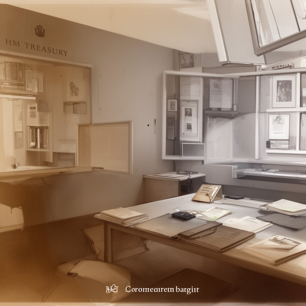 AI-generated illustration of HM Treasury