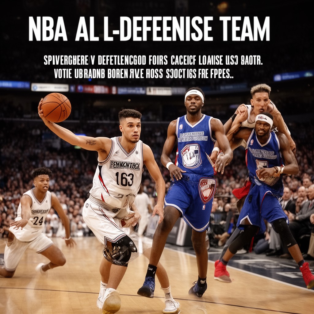 AI-generated illustration of NBA All-Defensive Team