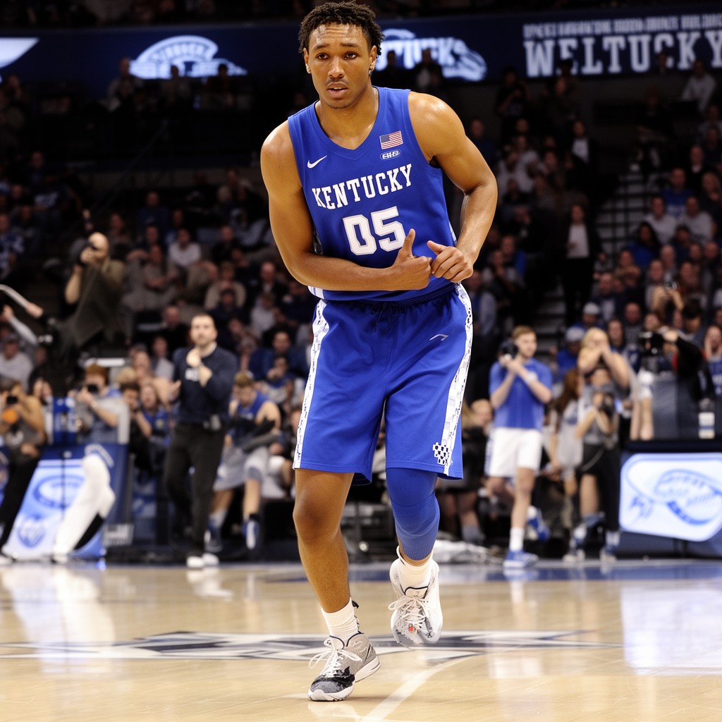 AI-generated illustration of Kentucky Wildcats men's basketball