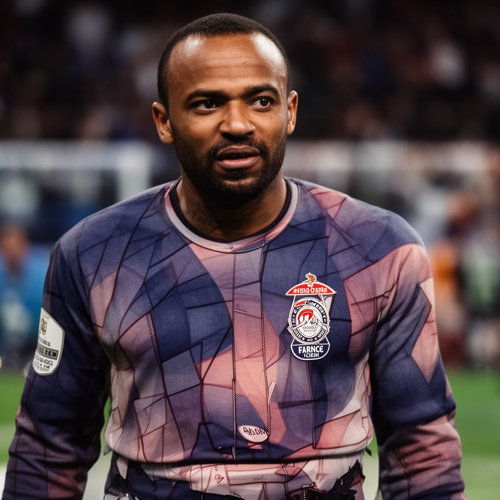 AI-generated illustration of Thierry Henry