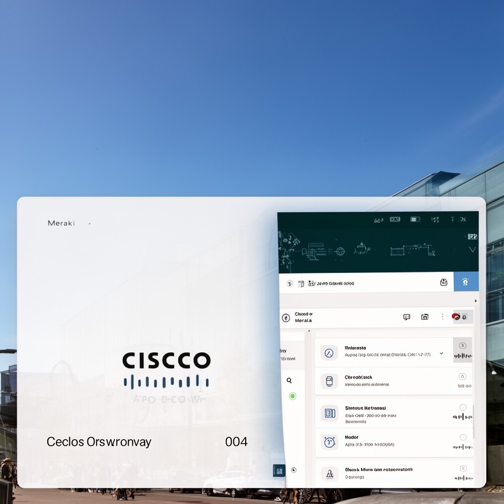 AI-generated illustration of Cisco Meraki