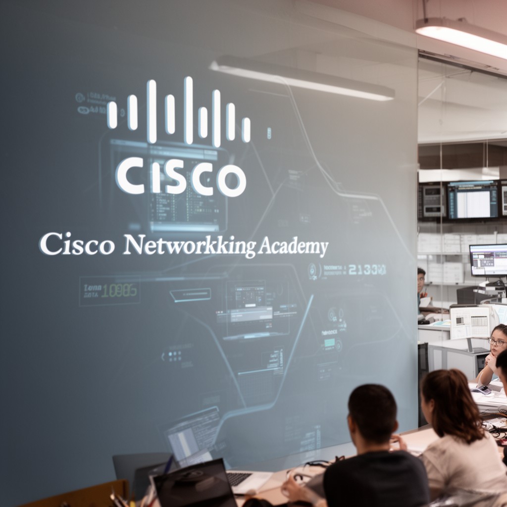 AI-generated illustration of Cisco Networking Academy