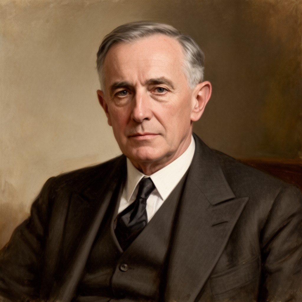 AI-generated illustration of Woodrow Wilson