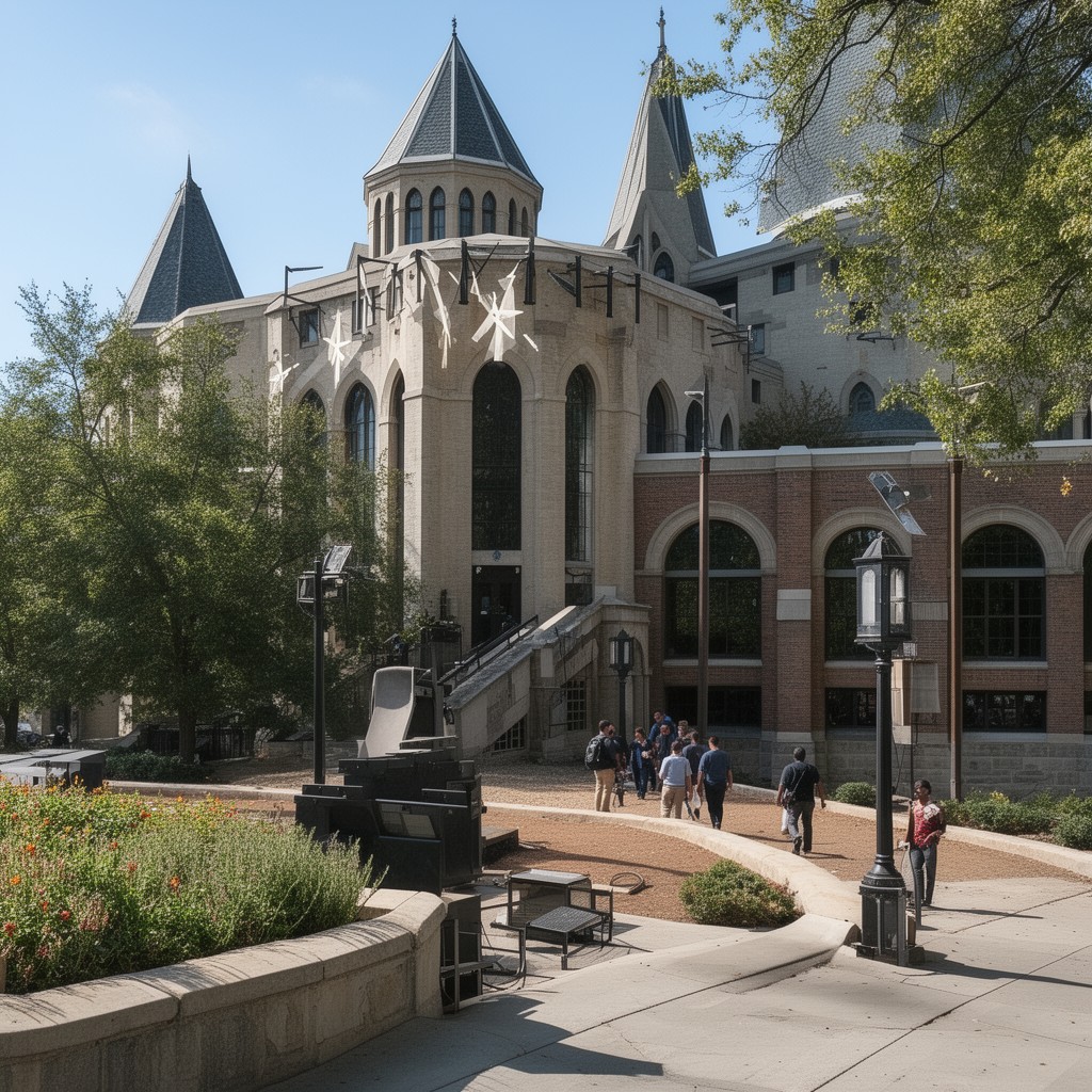 AI-generated illustration of Purdue University