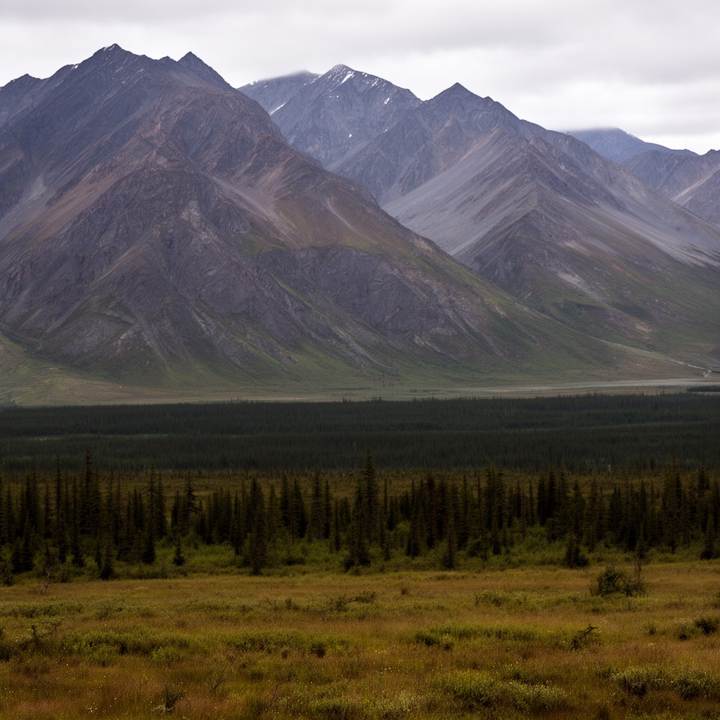 AI-generated illustration of Gates of the Arctic National Park and Preserve