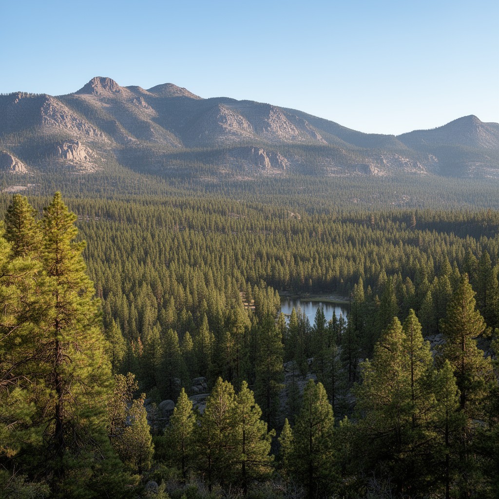 AI-generated illustration of Pine Forest Range