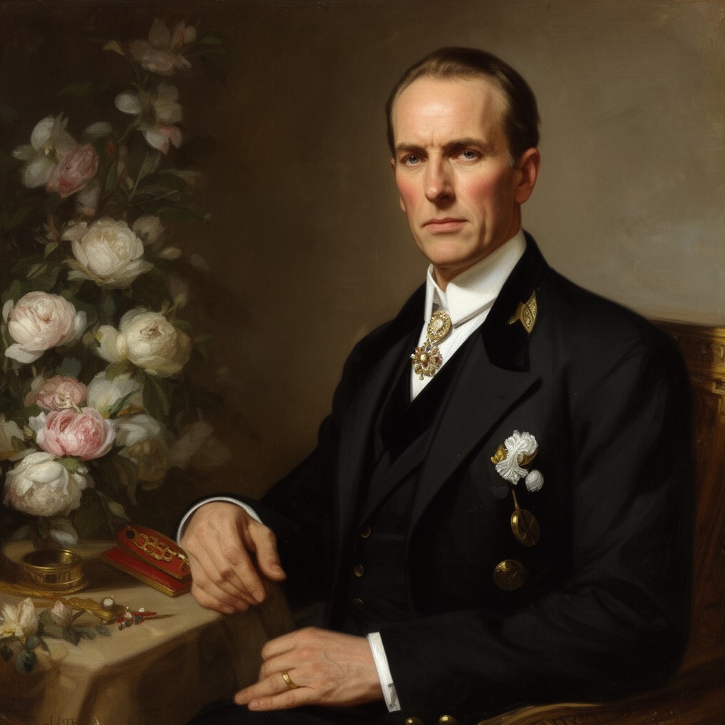 AI-generated illustration of Charles Spencer-Churchill, 9th Duke of Marlborough