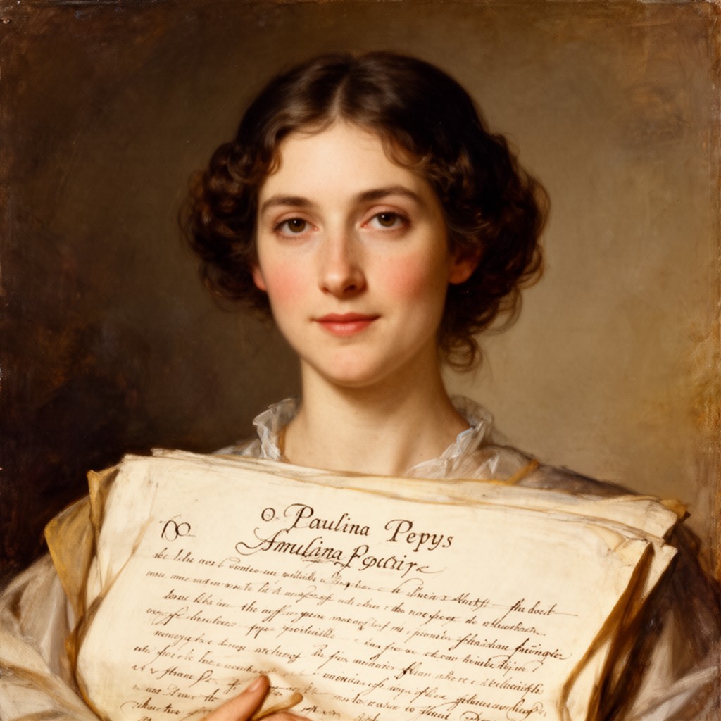 AI-generated illustration of Paulina Pepys
