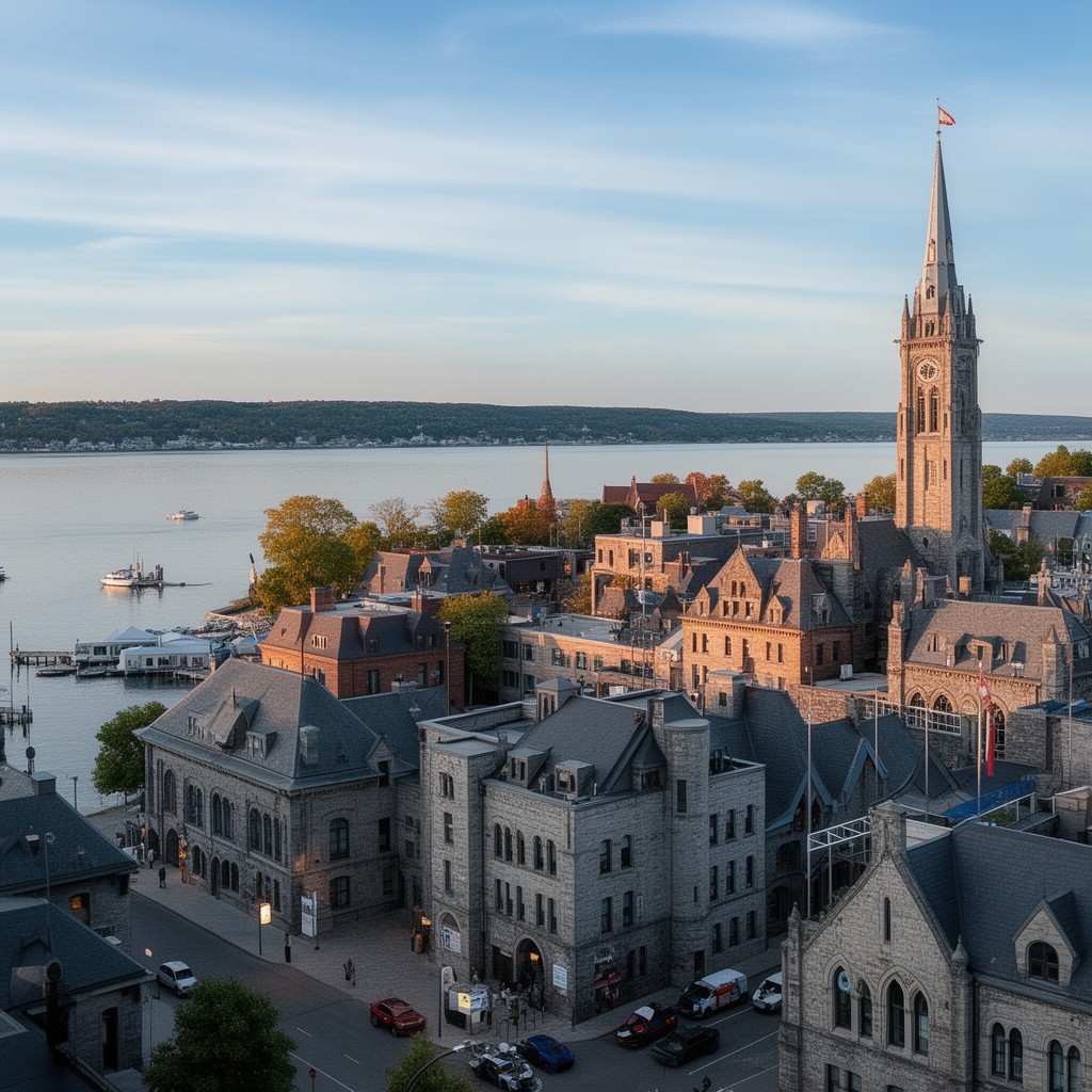 AI-generated illustration of Kingston, Ontario