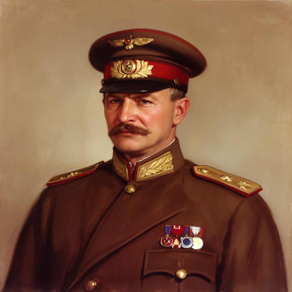 AI-generated illustration of Semyon Budyonny