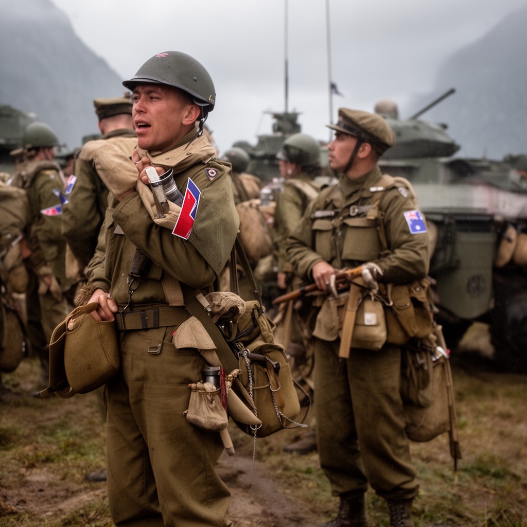 AI-generated illustration of New Zealand forces