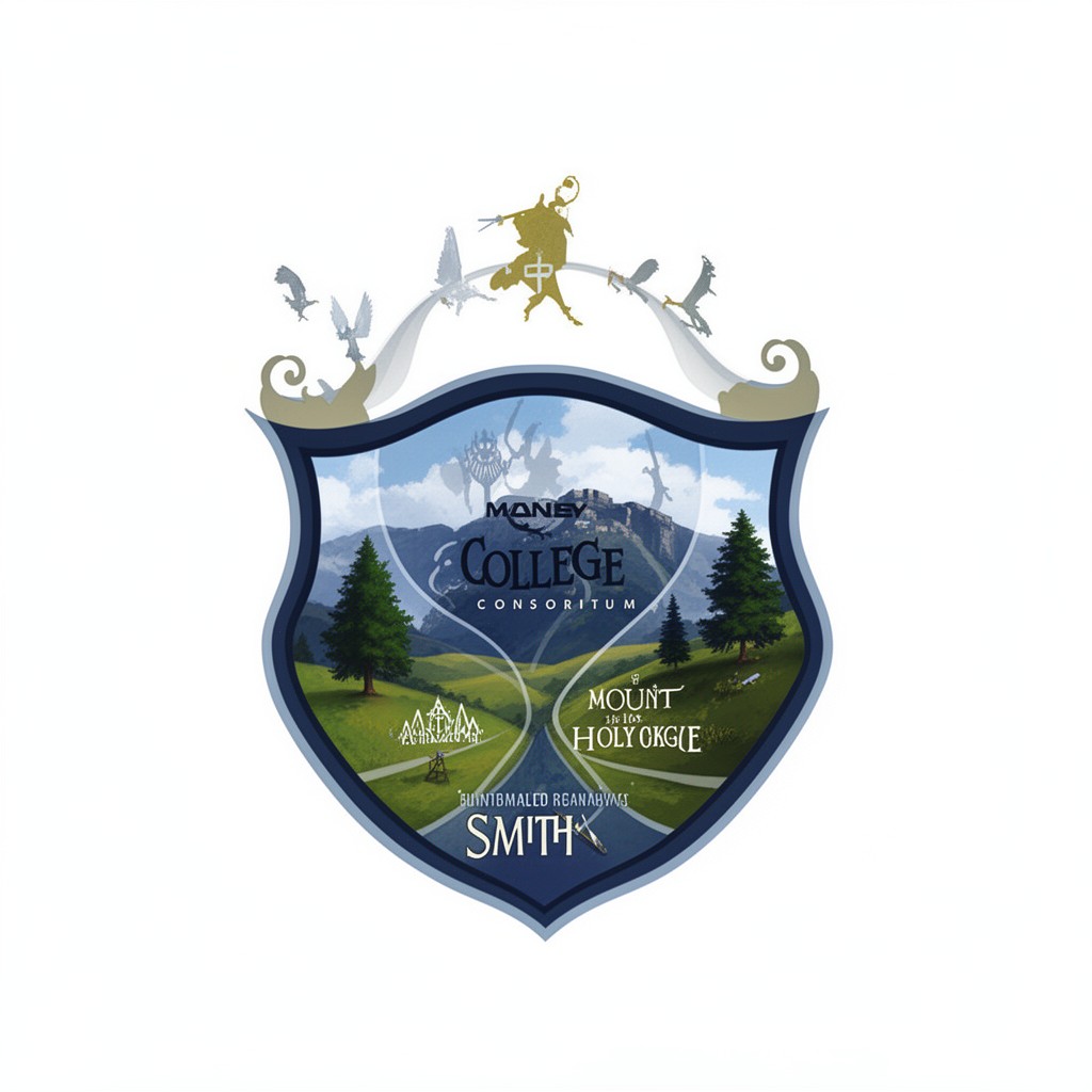 AI-generated illustration of Five College Consortium