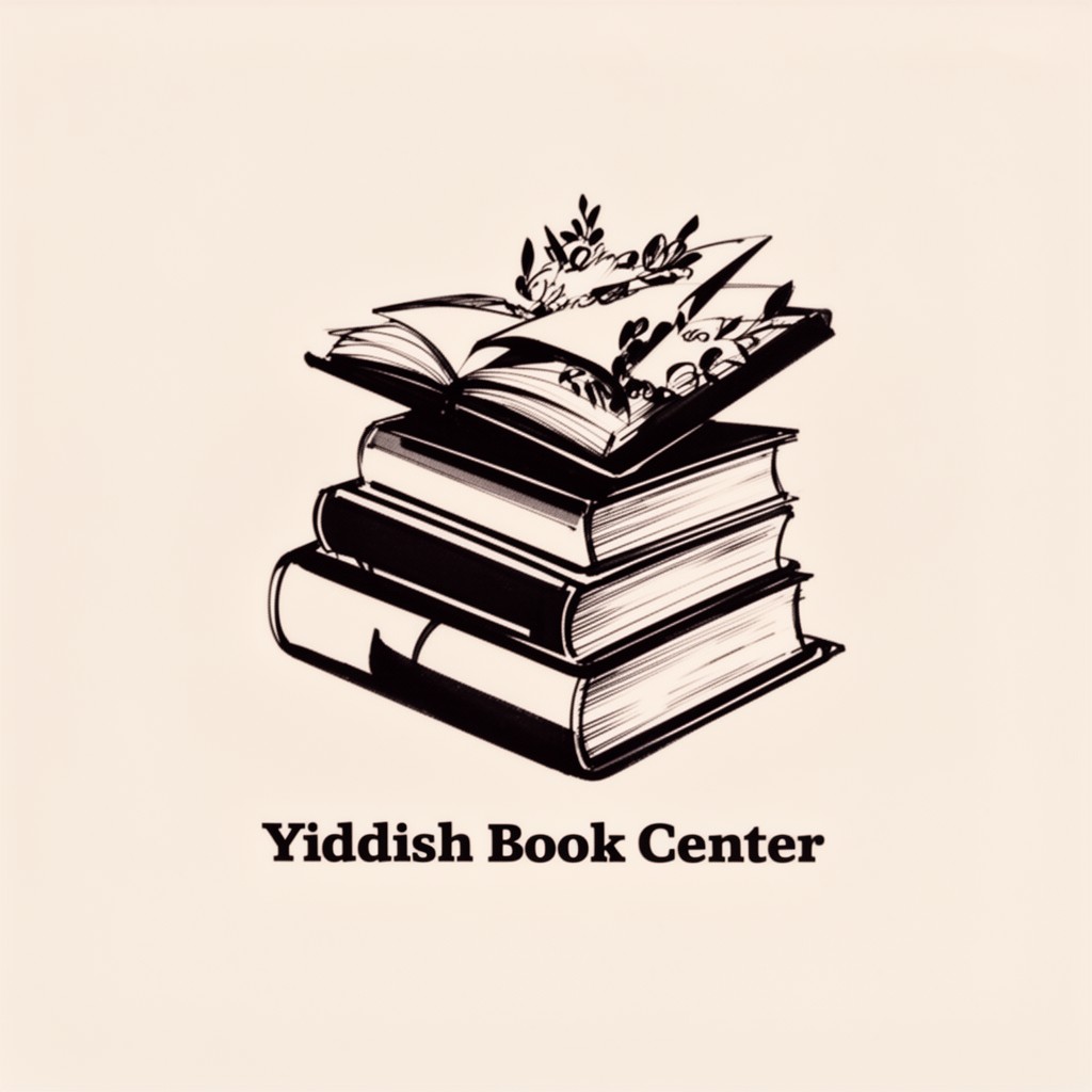 AI-generated illustration of Yiddish Book Center