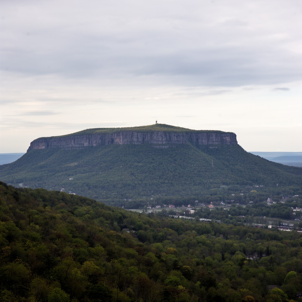 AI-generated illustration of Mount Tom