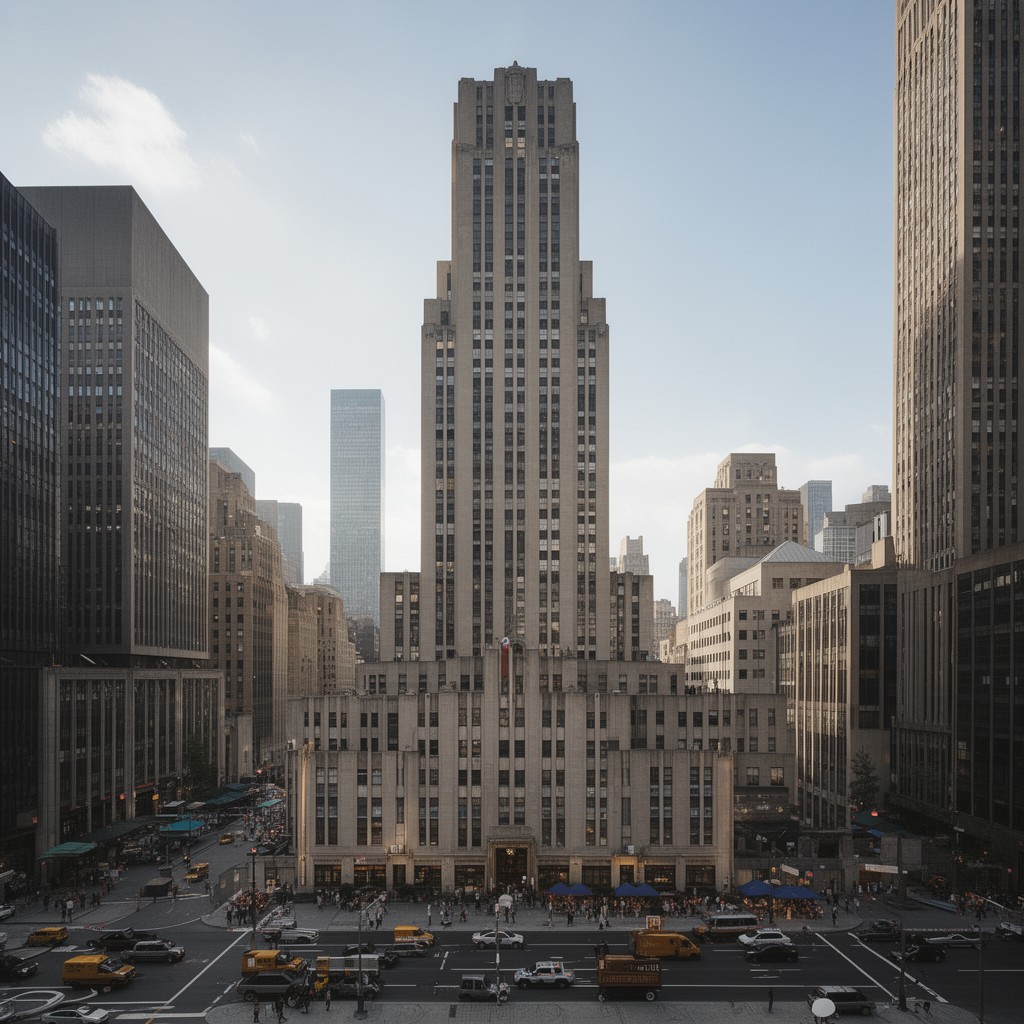 AI-generated illustration of International Building