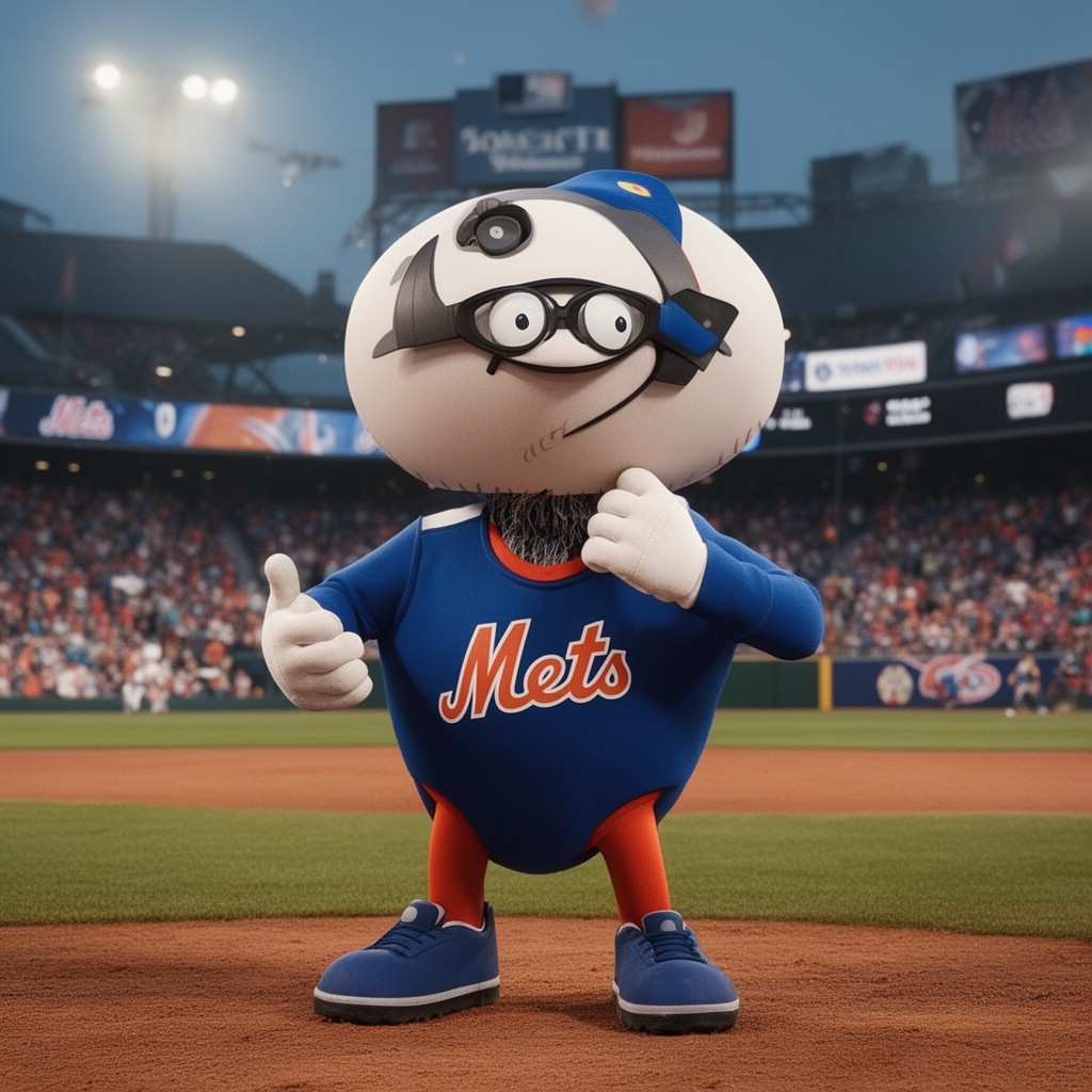 AI-generated illustration of Mr. Met