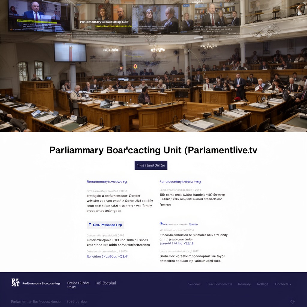 AI-generated illustration of Parliamentary Broadcasting Unit (Parliamentlive.tv)