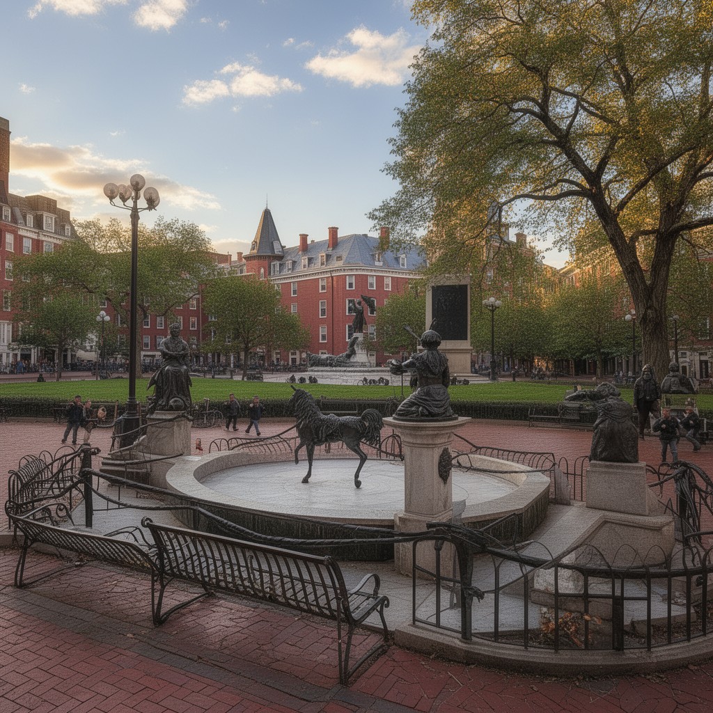 AI-generated illustration of Washington Square