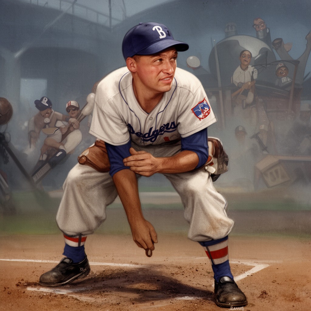 AI-generated illustration of Pee Wee Reese