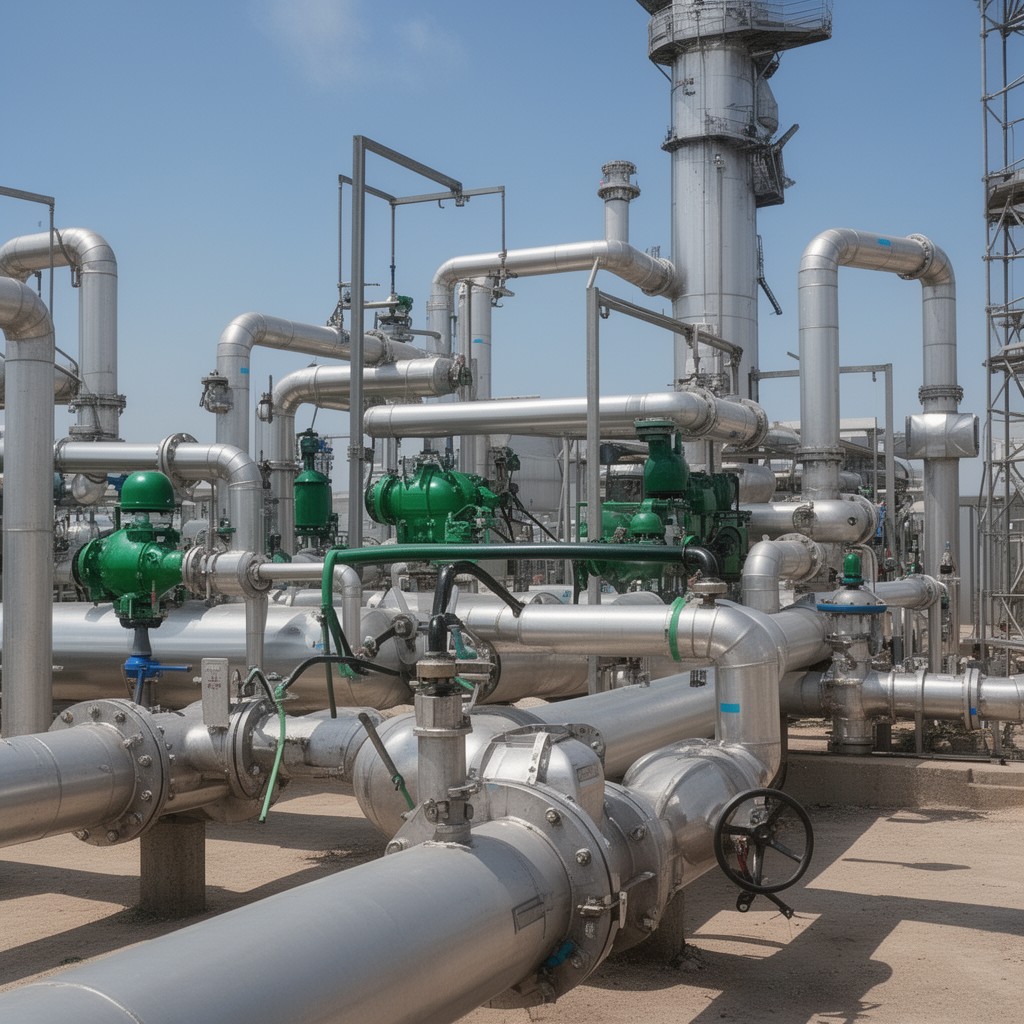 AI-generated illustration of ASME B31.12 Hydrogen Piping and Pipelines