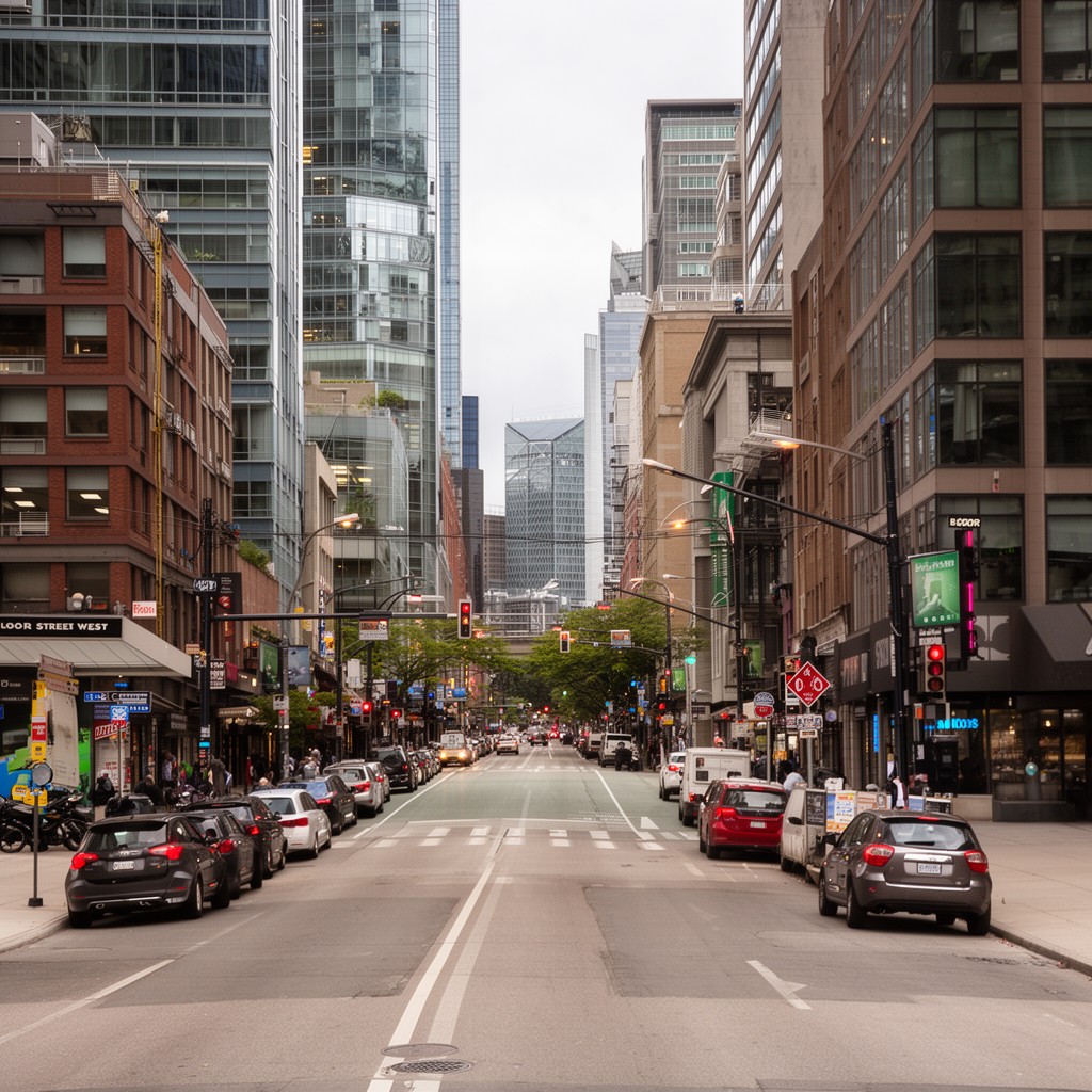 AI-generated illustration of Bloor Street West