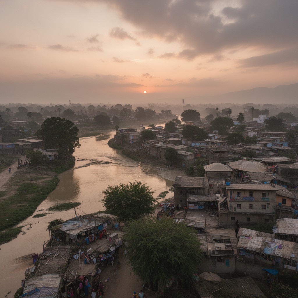 AI-generated illustration of Indo-Gangetic Plain