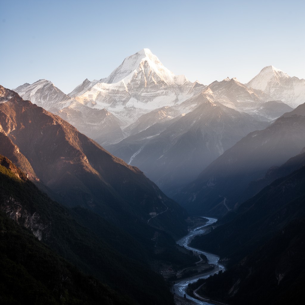 AI-generated illustration of Greater Himalayas