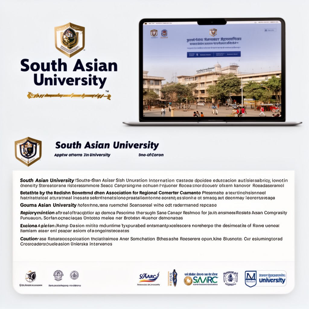 AI-generated illustration of South Asian University