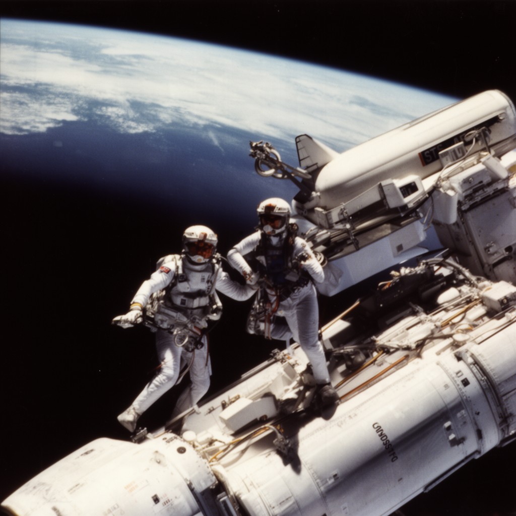 AI-generated illustration of STS-41B