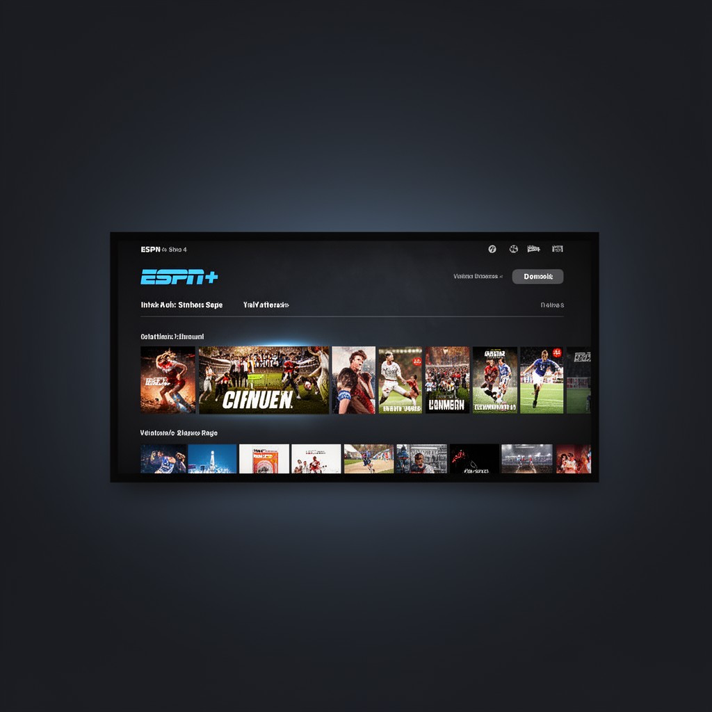 AI-generated illustration of ESPN+ (streaming service)