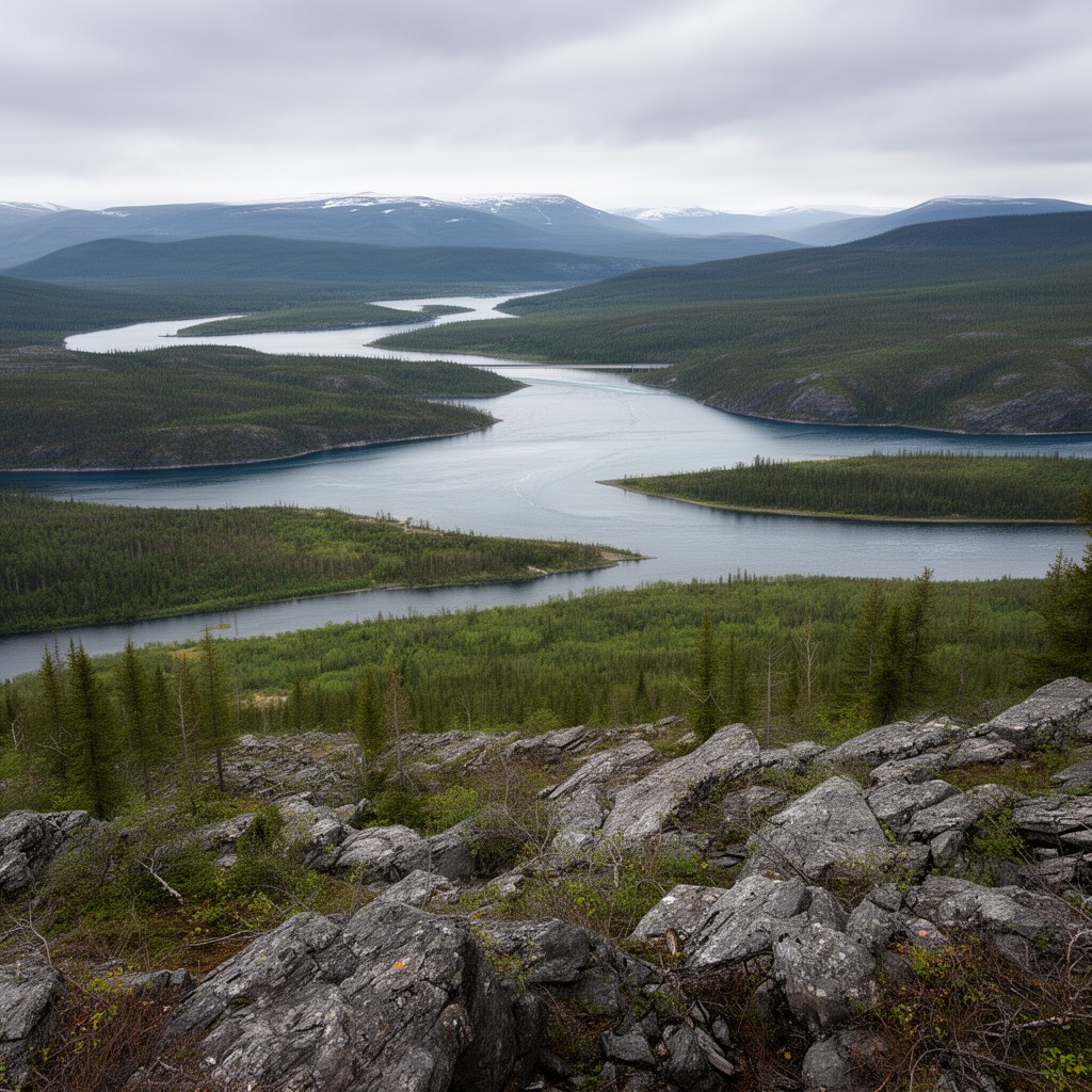 AI-generated illustration of Churchill River