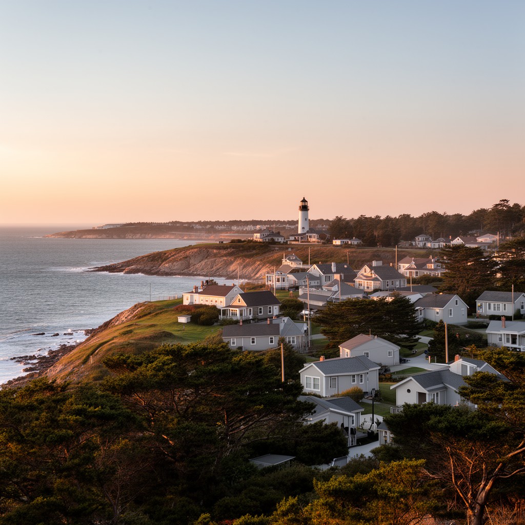 AI-generated illustration of West Chop, Martha's Vineyard, Massachusetts, United States
