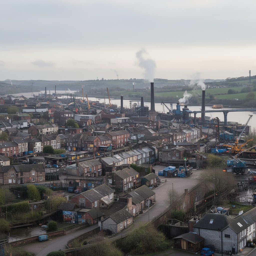 AI-generated illustration of Saltney