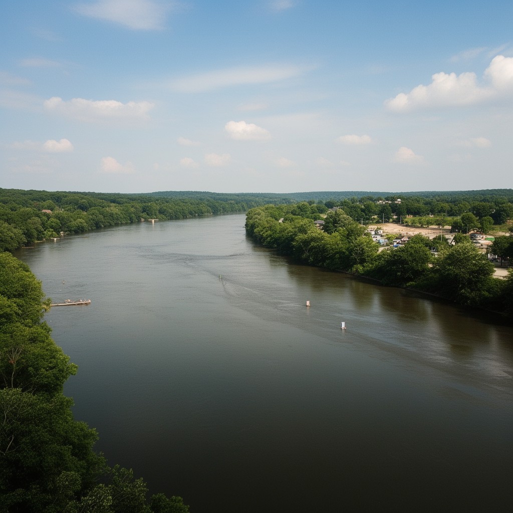 AI-generated illustration of Ohio River